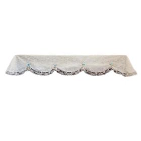 White Rustic Lace Piano Half Cover Dustproof Piano Cover Towel Upright Piano Dust Cover Cloth