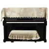 Embroidered Spring Bird Textile Piano Dust Cover Half Upright Piano Cover Cloth Keyboard Cover