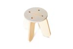 Wooden Kids Stool X in Grey Color for 18m-7yrs