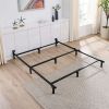 7" Adjustable Metal Bed Frame;  Black;  Adjusts Twin - Queen