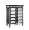 ACME Varian II Chest in Black Velvet & BLACK & Sliver FINISH BD00588