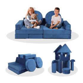 14pcs Kids Sofa Modular Play Couch,Child Sectional Sofa to Boost Creativity