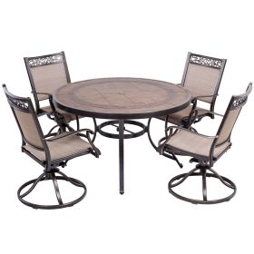 [Only for Pickup] 5 Piece Outdoor Dining Set Patio Furniture