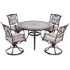 [ Only for Pickup] 5 Piece Patio Dining Set Outdoor Furniture