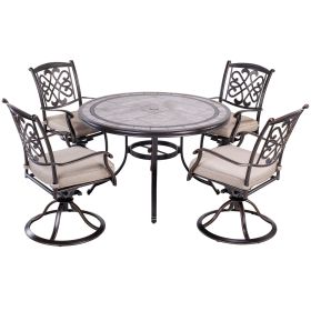 [ Only for Pickup] 5 Piece Patio Dining Set Outdoor Furniture