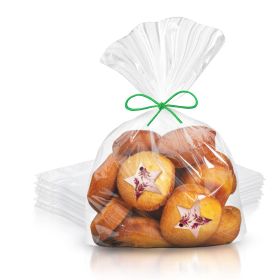 Gusseted Plastic Bread Bags 10 x 8 x 24, Plastic Bread Storage Bags 1000 Pack, PE 1 Mil Clear Gusseted Plastic Bags, Waterproof Bread Storage Bags