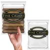 Pack of 1000 Zipper Cigar Bags 8 x 10. Seal Top Clear Plastic Bags 8x10. Low Density Polyethylene Bags with 2 Mil Thick. Pre-Printed Bags for Storing