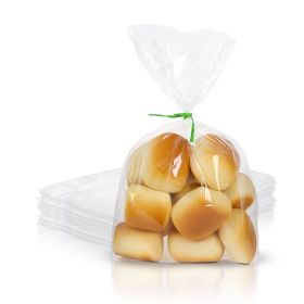 Gusseted Plastic Bread Bags 6 x 3 x 15, Plastic Bread Storage Bags 1000 Pack, PE 1 Mil Clear Gusseted Plastic Bags, Waterproof Bread Storage Bags