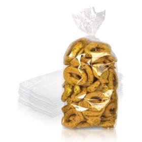 Gusseted Plastic Bread Bags 5 x 3 x 15, Plastic Bread Storage Bags 1000 Pack, PE 1 Mil Clear Gusseted Plastic Bags, Waterproof Bread Storage Bags