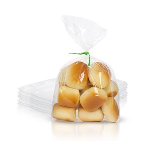 Plastic Bread Bags 4 x 2 x 12 Inch. Bread Storage Bags 1000 Pack. PE 1 Mil Clear Gusseted Plastic Bags