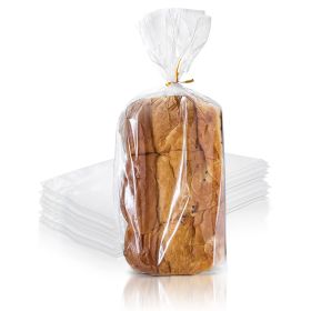 Gusseted Plastic Bread Bags 5.5 x 4.75 x 19, Plastic Bread Storage Bags 1000 Pack, PE 1 Mil Clear Gusseted Plastic Bags, Waterproof Bread Storage Bags
