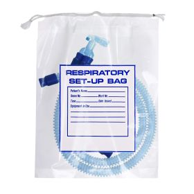 Pack of 500 Respiratory Setup Bags 12 x 16. Low Density Polyethylene Drawstring Bags 12x16. Poly Bags for Transporting and Storage. 2 mil Thickness. P