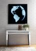 ACME Adamas Wall Art w/LED, Smoky Glass & Faux Crystal 97718