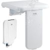 VEVOR Folding ABS Shower Seat, 15.7'' x 16.7'' Unfolded, Wall Mounted Fold Up Shower Bench with 440 lbs Load Capacity