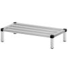 VEVOR Aluminum Dunnage Rack, 48'' x 20'' Commercial Floor Food Shelf, 8'' Off The Floor, 1500lbs Capacity Aluminum Storage Rack