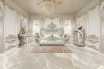 ACME Sandoval EK BED Beige PU & Champagne Finish BD01487EK