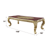 ACME Cabriole DINING TABLE Gold Finish DN01482