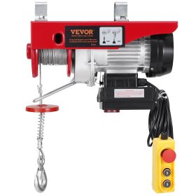 VEVOR Electric Hoist Crane Winch 440 lbs 328 ft Wireless & 14 ft Wired Remote
