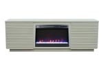 Bridgevine Home Stardust 73 inch Fireplace TV Stand for TVs up to 85 inches, Sandstone Finish