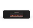 Bridgevine Home Stardust 89 inch Fireplace TV Stand for TVs up to 100 inches, Black Finish