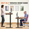 VEVOR Height Adjustable Desk, 47.2 x 23.6 in with Drawer, 3-Key Modes Electric Standing Desk,Whole Piece Desk Board, Dual Metal Frame