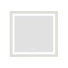 30 x 28 Inch LED Bathroom Mirror with Front and Backlight, Wall Mounted Vanity Mirror with Aluminum Frame, Anti-Fog, Memory, 3 Colors
