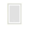 20 x 32 Inch LED Bathroom Mirror with Front and Backlight, Wall Mounted Vanity Mirror with Aluminum Frame, Anti-Fog, Memory, 3 Colors