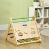 Qaba 5 in 1 Pikler Triangle Set, Indoor Toddler Climbing Toys with Slide & Sandbags, Montessori Climber, Baby Gym Play Set