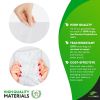 Plastic Bread Bags 4 x 2 x 12 Inch. Bread Storage Bags 1000 Pack. PE 1 Mil Clear Gusseted Plastic Bags