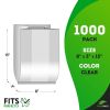 Gusseted Plastic Bread Bags 8 x 3 x 15, Plastic Bread Storage Bags 1000 Pack, PE 1 Mil Clear Gusseted Plastic Bags, Waterproof Bread Storage Bags