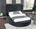 Hazel King 4 Pc Vanity Bedroom Set Made With Wood In Black Color