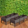 SOGA 2X 120cm Raised Planter Box Vegetable Herb Flower Outdoor Plastic Plants Garden Bed with Legs Deepen