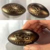 Bronze Football Drawer Knobs Cool Rugby Boys' Room Wardrobe Pull Handles, 3 Pcs