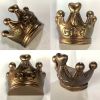 Lovely Bronze Crown Drawer Knobs Retro Girls Room Wardrobe Pulls Decor, 3 Pcs