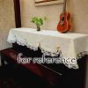 Beige Rustic Lace Piano Half Cover Dustproof Piano Cover Towel Upright Piano Cover Piano Cover Cloth