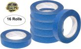 Packing Tape 3 Inches x 60 Yards. 16 Rolls of Blue Wide Painters Tape. 5.7 Mil Thick Packaging Tape for Packing Boxes. Paint Tape for Walls. Shipping
