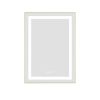 24 x 32 Inch LED Bathroom Mirror with Front and Backlight, Wall Mounted Vanity Mirror with Aluminum Frame, Anti-Fog, Memory, 3 Colors