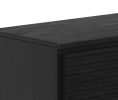 Bridgevine Home Stardust 89 inch Fireplace TV Stand for TVs up to 100 inches, Black Finish
