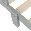 Wooden Baby Toddler Bed Children Bedroom Furniture with Safety Guardrails Gray Substitution coding: 94542135
