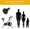 Stationary Bikes for Home Spin Indoor Exercise Bike with LCD Monitor and Comfortable Seat Cushion for Home Gym Cardio Fitness Training