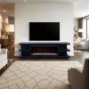 Laurel Canyon 82 inch Fireplace TV Stand for TVs up to 90 inches, Minimal Assembly, Clove Finish