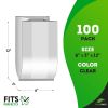 Gusseted Plastic Bread Bags 6 x 3 x 12 Inch, Plastic Bread Storage Bags 100 Pack, PE 1 Mil Clear Gusseted Plastic Bags, Waterproof Bread Storage Bags