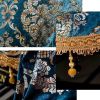 Upright Piano Dust Cover Gold Stamping Flannel Vintage Piano Cover Piano Cloth