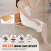 VEVOR Folding Oak Shower Seat, 16.1" x 13.4" Unfolded, Wall Mounted Fold Up Shower Bench with 440 lbs Load Capacity