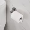 Toilet Paper Holder Gun Grey Thicken Space Aluminum Toilet Roll Holder for Bathroom; Kitchen; Washroom Wall Mount