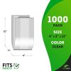 Gusseted Plastic Bread Bags 4 x 2 x 12, 1000 Pack of Plastic Bread Storage Bags, PE 1 Mil Clear Gusseted Plastic Bags, Waterproof Bread Storage Bags