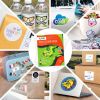 Printable Vinyl Sticker Paper Waterproof Decal Paper for Inkjet Printer 70 Self Adhesive Sheets Matte White Standard Letter Size 8.5 x11 inch