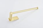 2 Pack Paper Towel Holder Wall Mount, Brushed gold Paper Towel Holder Under Cabinet, Self Adhesive Paper Towel Holders