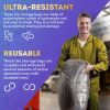 Tire Storage Bags, 24 x 12 x 40 Inch. 100 Pack 1.5 Mil PE Tire Storage Bag Up To R19 Tires. Tear Resistant Tire Bags for Car, Bike, Bicycle