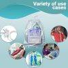 Pack of 500 Respiratory Setup Bags 12 x 16. Low Density Polyethylene Drawstring Bags 12x16. Poly Bags for Transporting and Storage. 2 mil Thickness. P